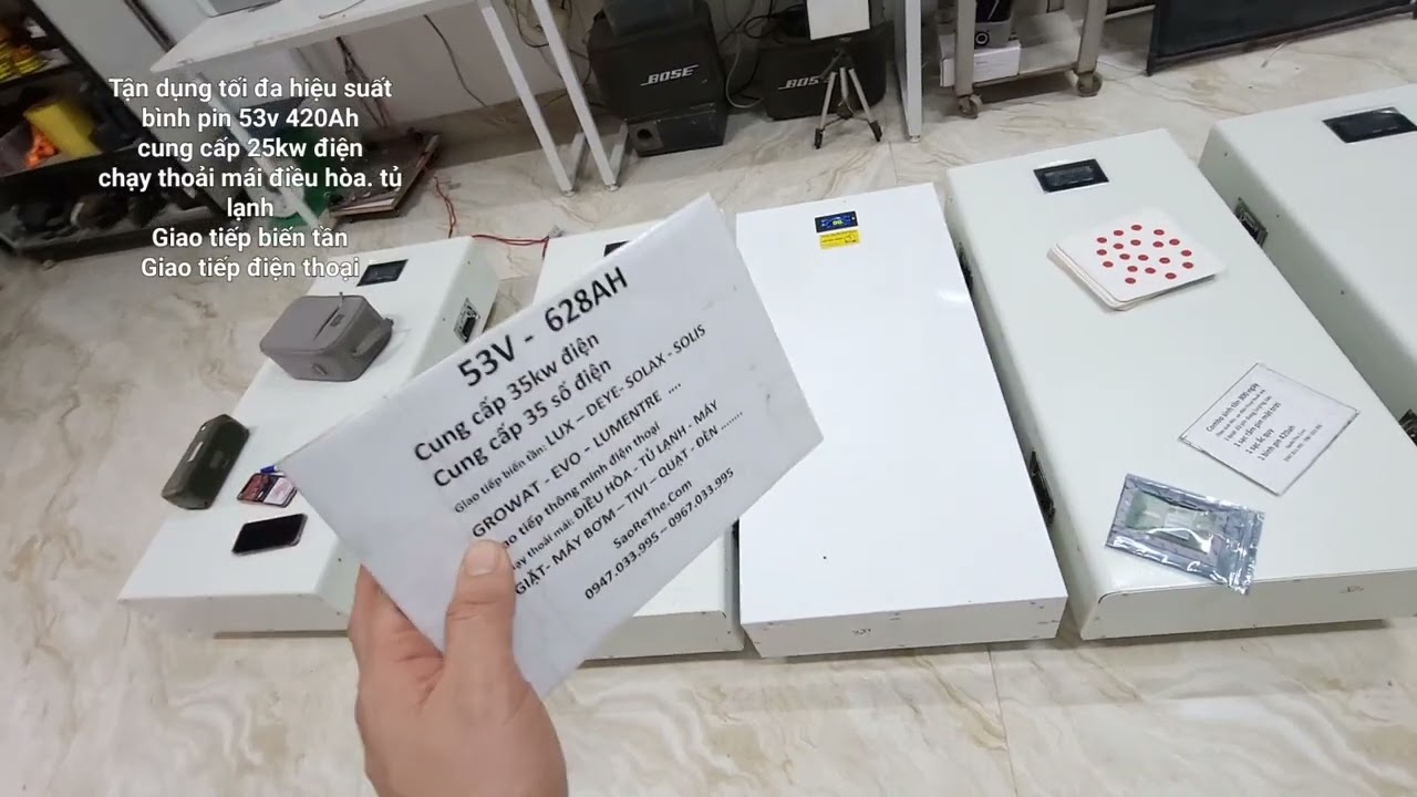 Tận dụng tối đa hiệu suất bình pin 53v 420Ah