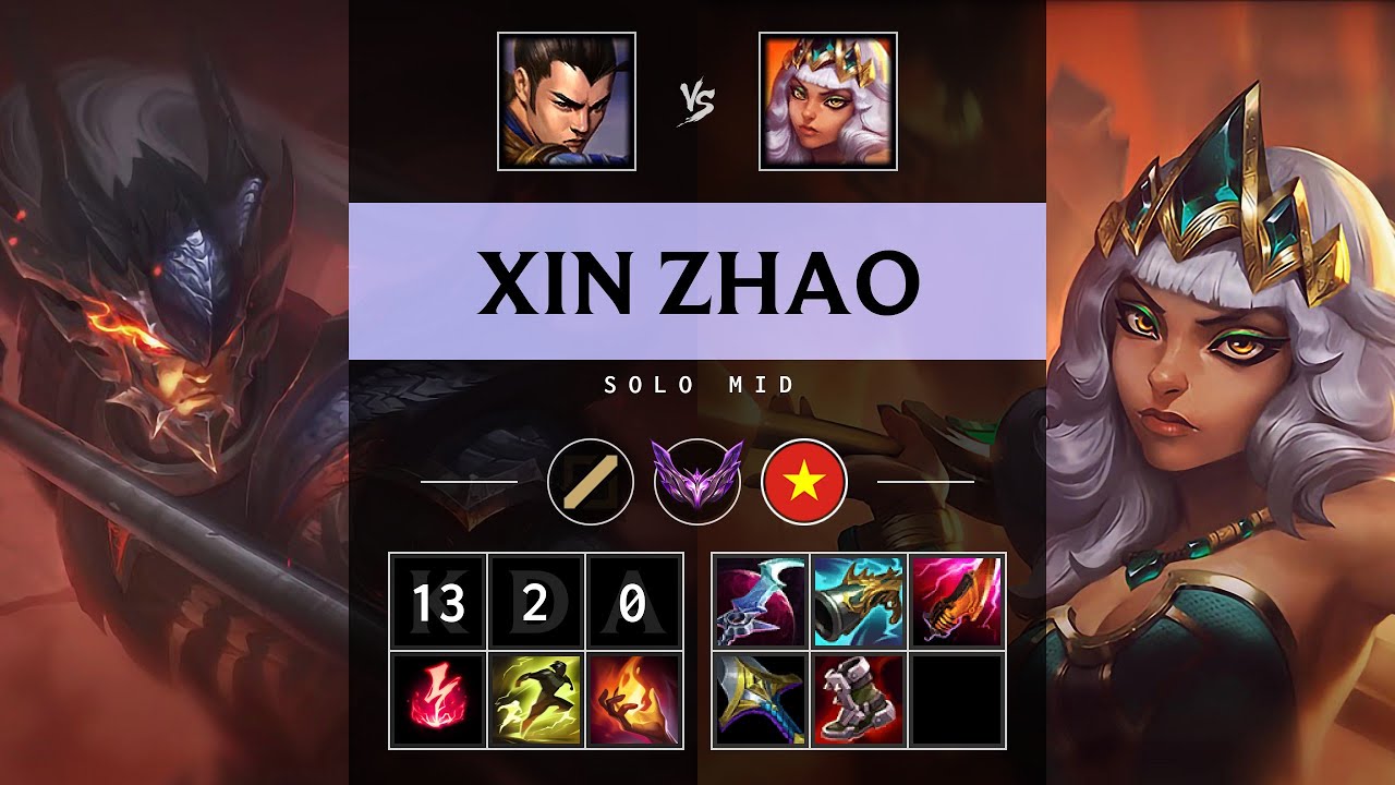 Xin Zhao Mid vs Qiyana - VN Master Patch 25.16
