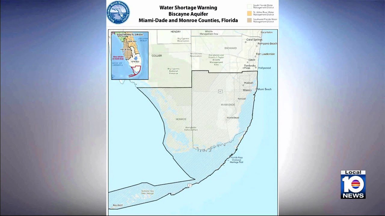 Dry conditions prompt water usage warning in Miami-Dade, Monroe counties