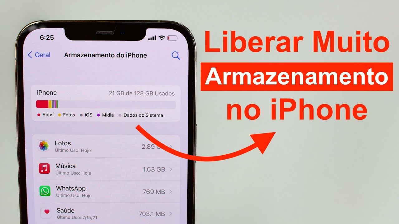 (2021) Como Liberar MUITO Armazenamento no iPhone!