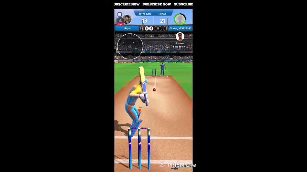 Cricket league game 🎯 live stream nao #cricketgame