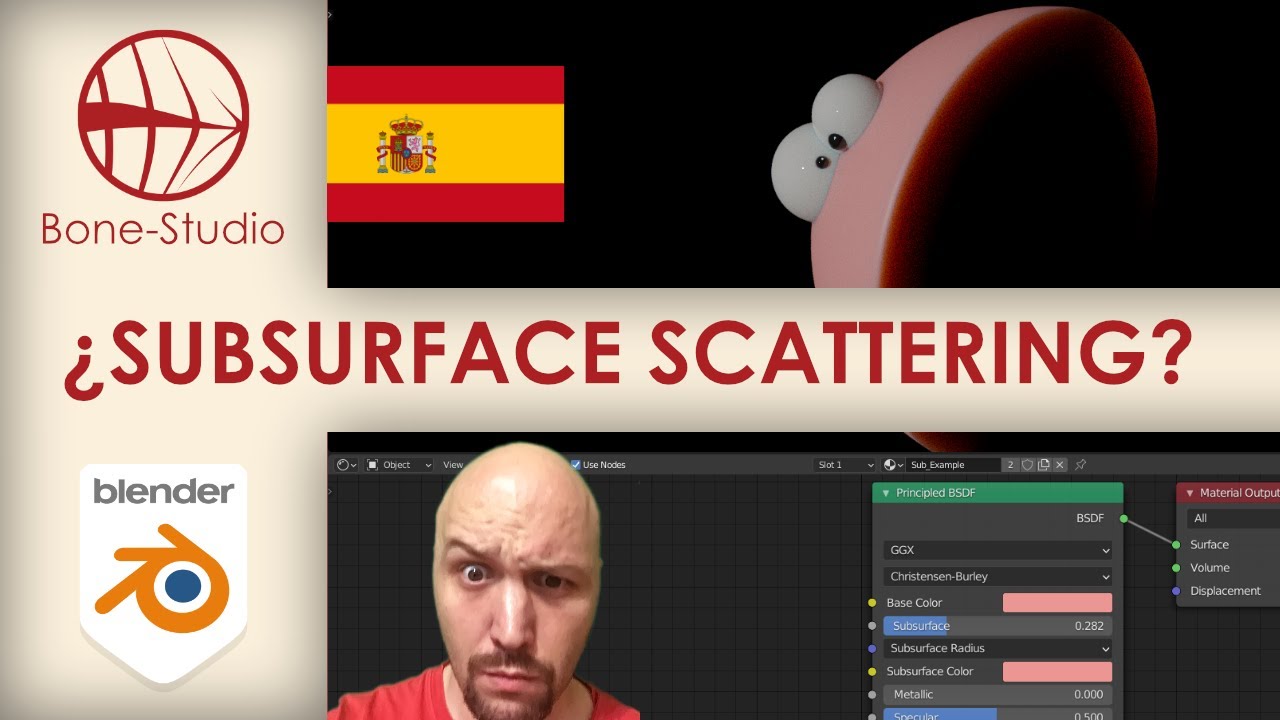 ESP Como entender el Subsurface Scattering en Blender (Tutorial)