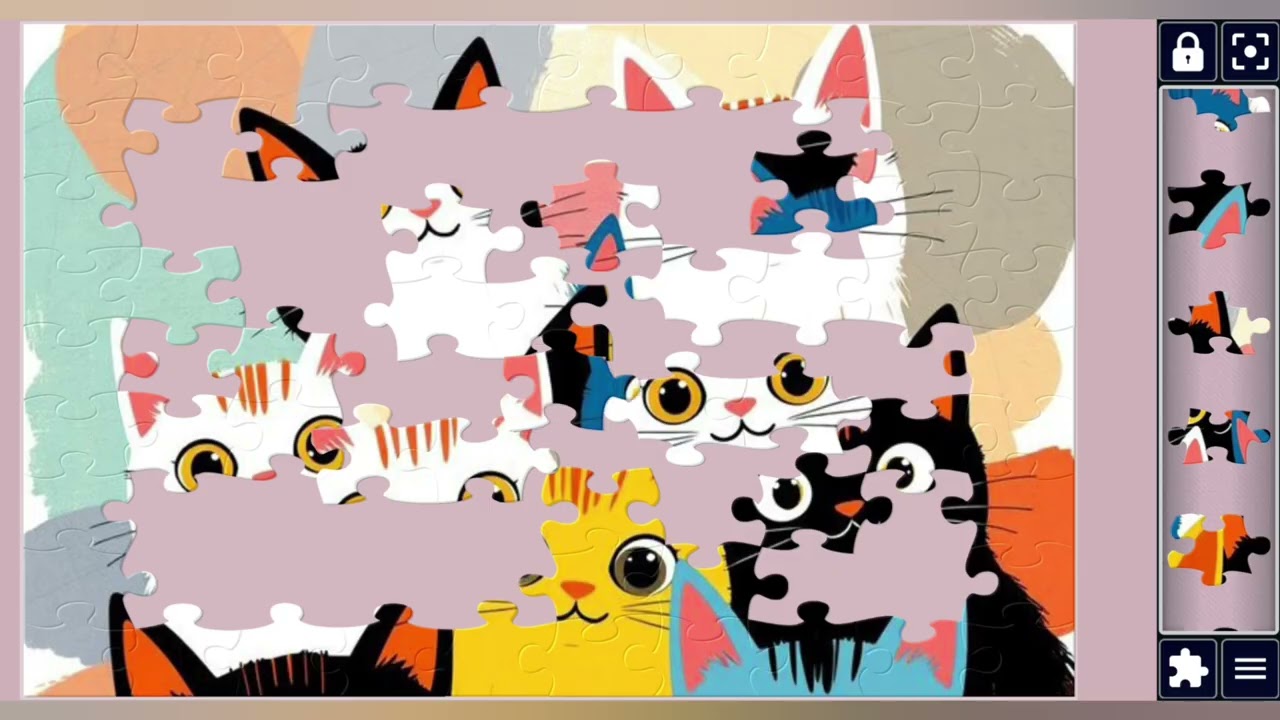 A Whispered Gang of Colourful Kittens🌈🐾||Colourful puzzles Art🧩||