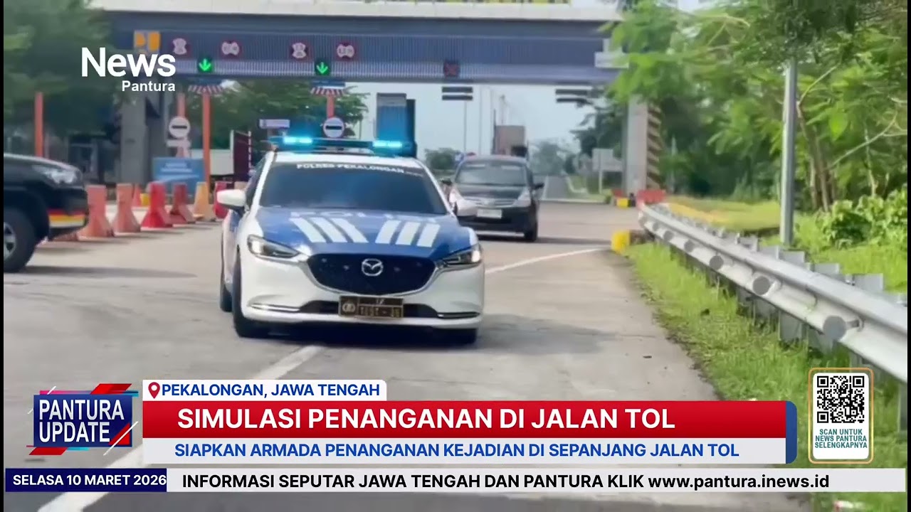 Simulasi penanganan kejadian di jalan tol Pekalongan hadapi arus mudik dan balik lebaran 