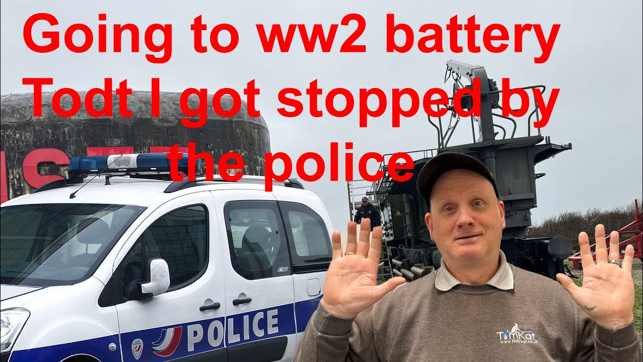 I got stopped by the French police, Exploring German ww2 battery Todt and Dunkirk's  beach defences.