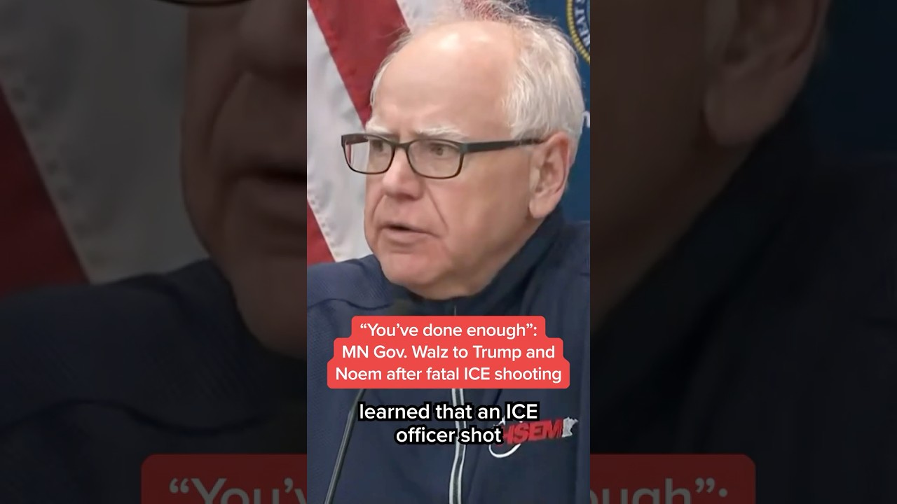 'You've done enough": MN Gov. Walz to Trump and Noem after fatal ICE shooting