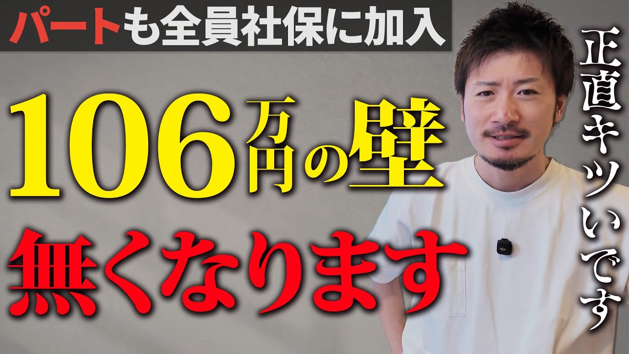 106万の壁撤廃はいつから？今さら聞けない年収の壁【社会保険料】