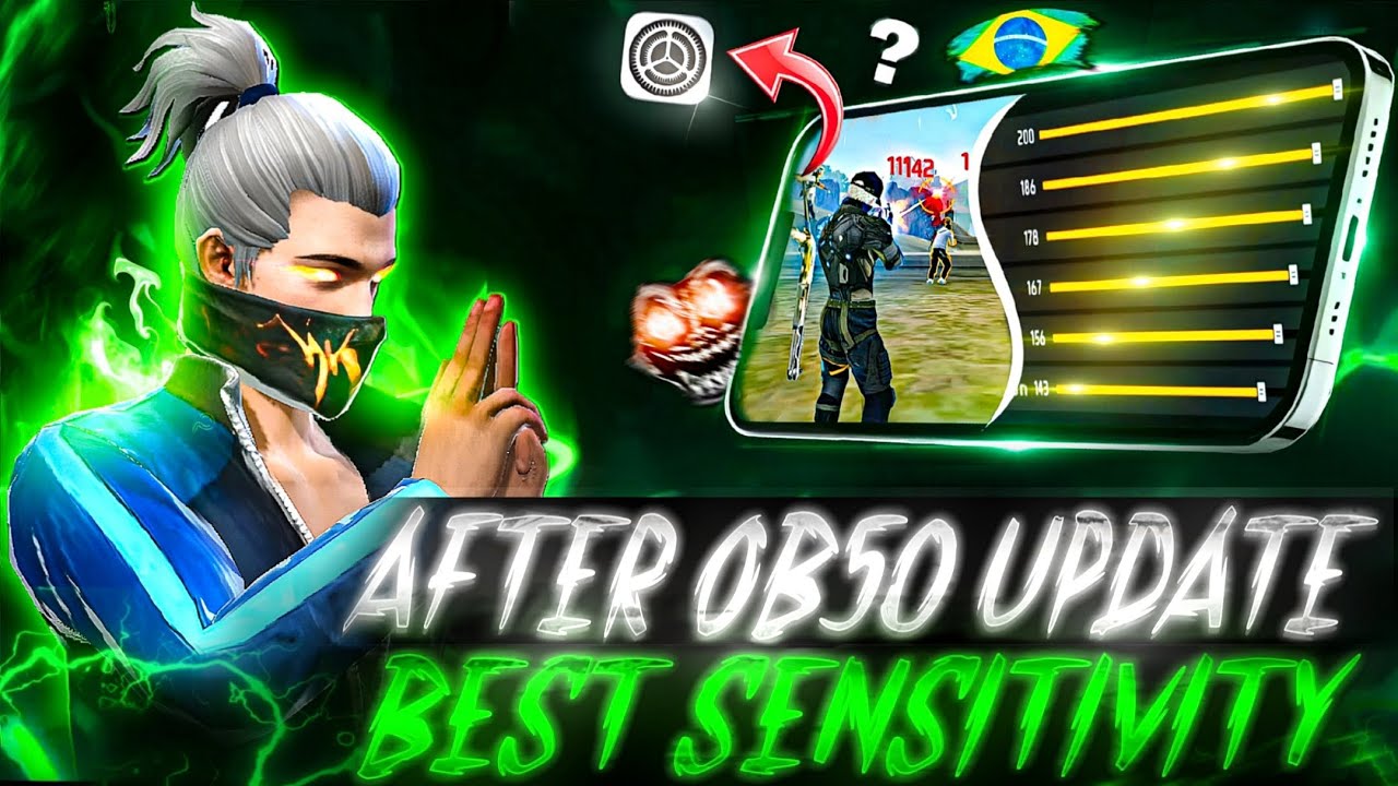 OB50 NO 🤯 RECOIL BEST SENSI ☠️ AFTER OB50 UPDATE SENSITIVITY 💀 BEST SENSITIVITY IN FREE FIRE 🔥 