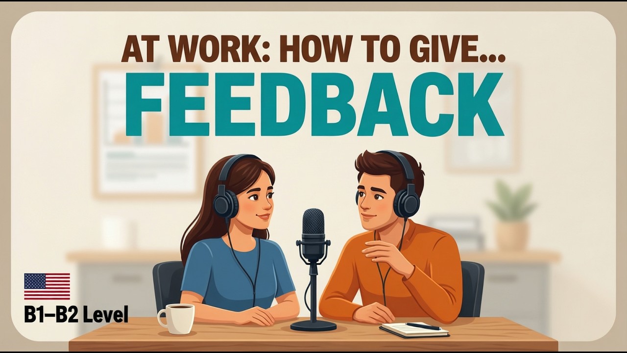 How to Give Feedback to a Colleague in English (Politely) | Speaking Practice (B1-B2 Level)
