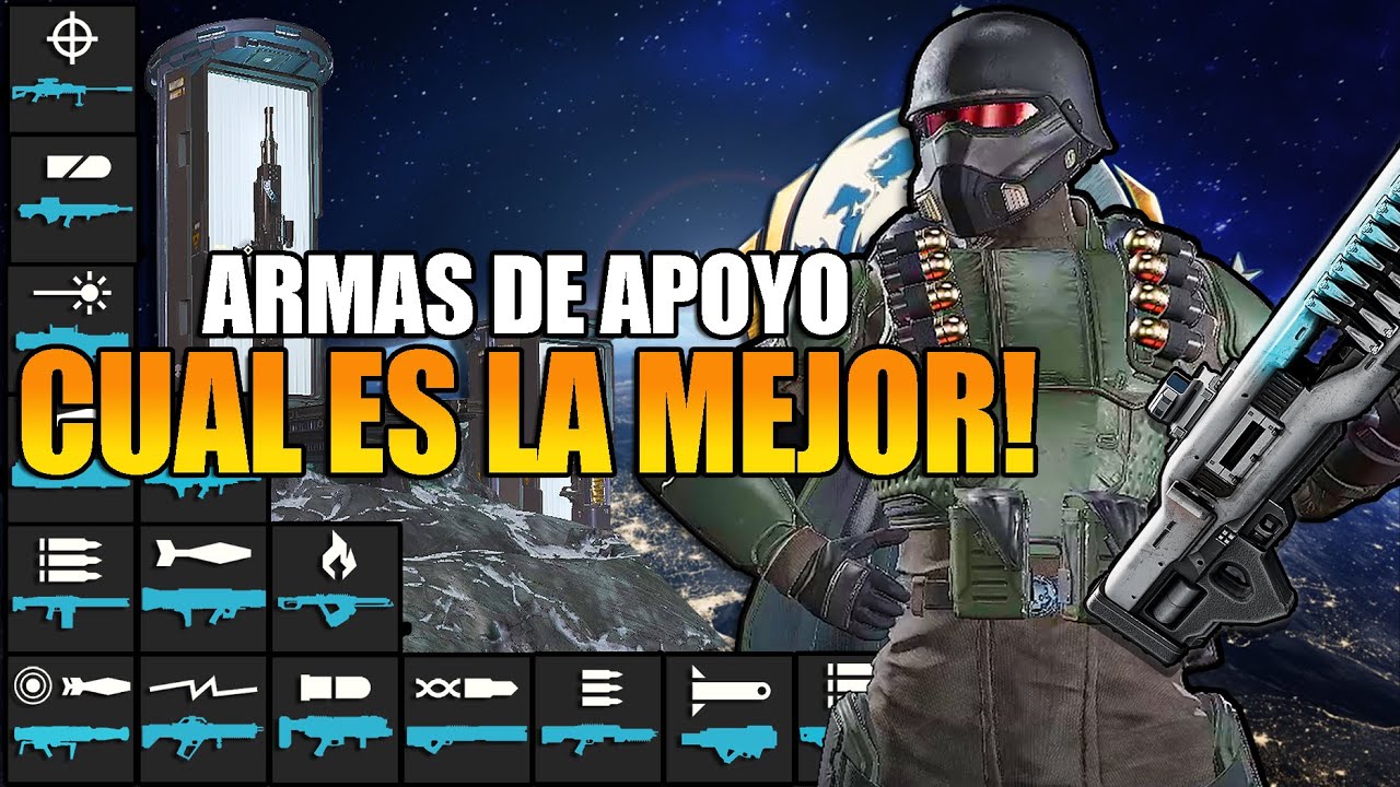 Probé las 15 armas de APOYO y te cuento TODO sobre ellas. Cuál es la mejor? | Helldivers 2