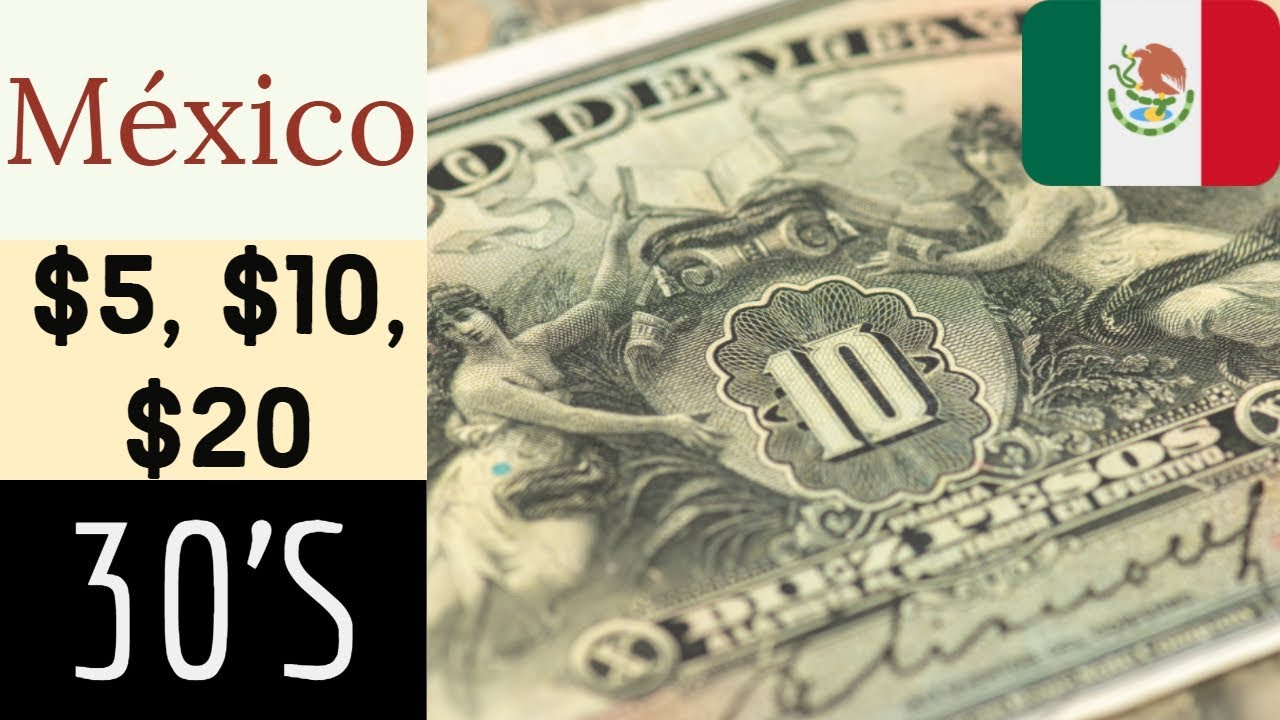 Billetes Anchos años 30's - México - Primera Emisión Banco de México - Numismat Billetes y Monedas
