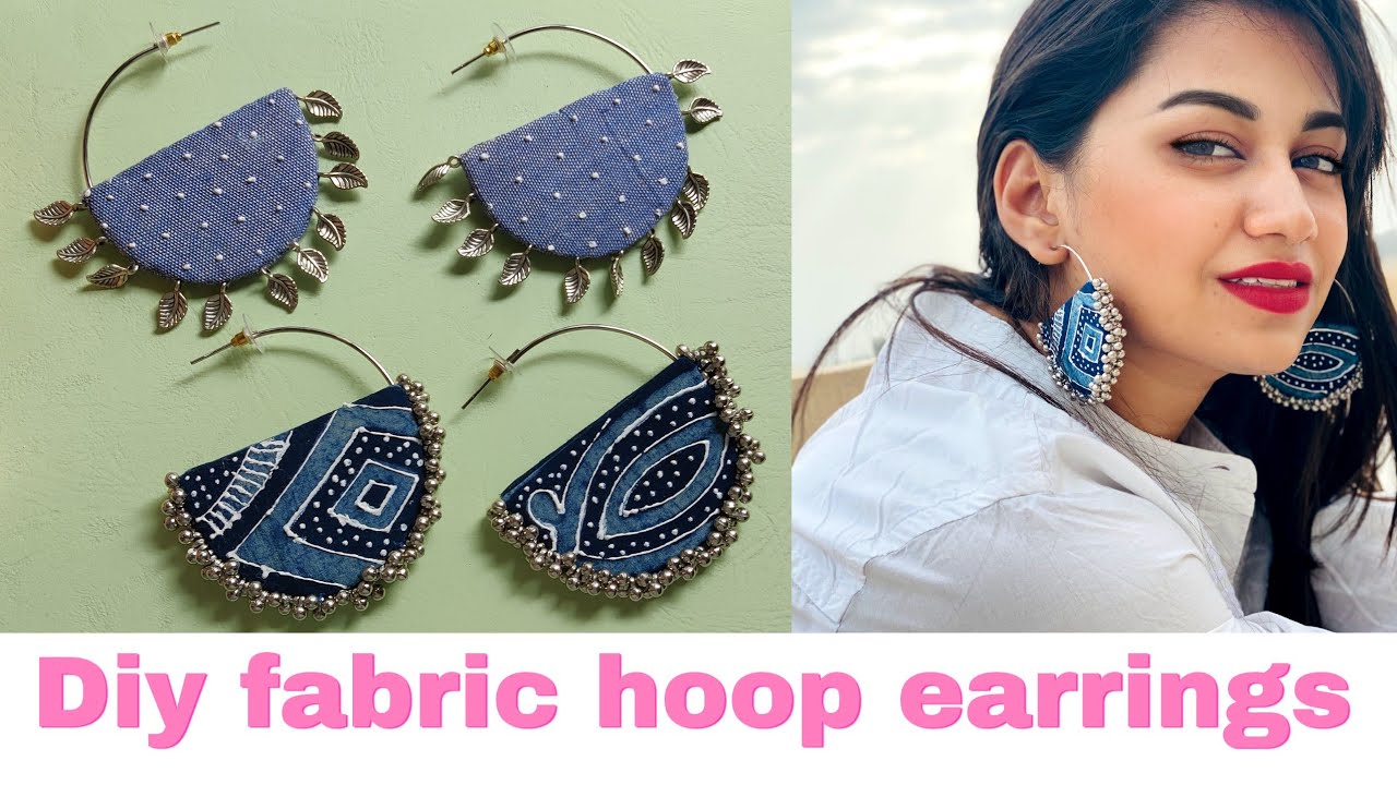 Diy - Trendy Fabric Earrings || Fabric Earrings Making || Handmade Trendy Earrings Making Ideas
