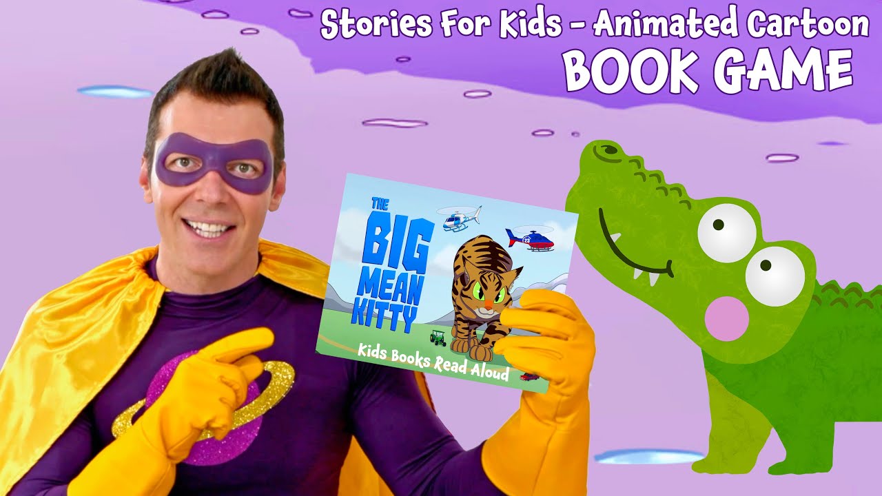 Crocodile Hiding in Children's Book | The Big Mean Kitty