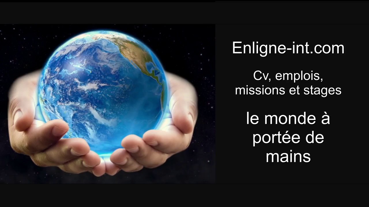 Enligne-int.com : cv, emplois, missions et stages, le monde &agrave; port&eacute;e de mains