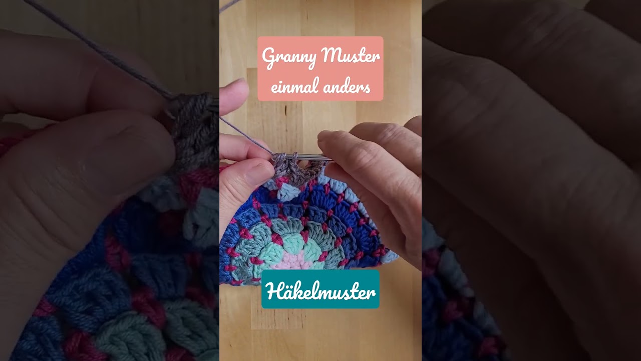 Granny Muster einmal anders #crochet #tutorial #diy #grannymuster