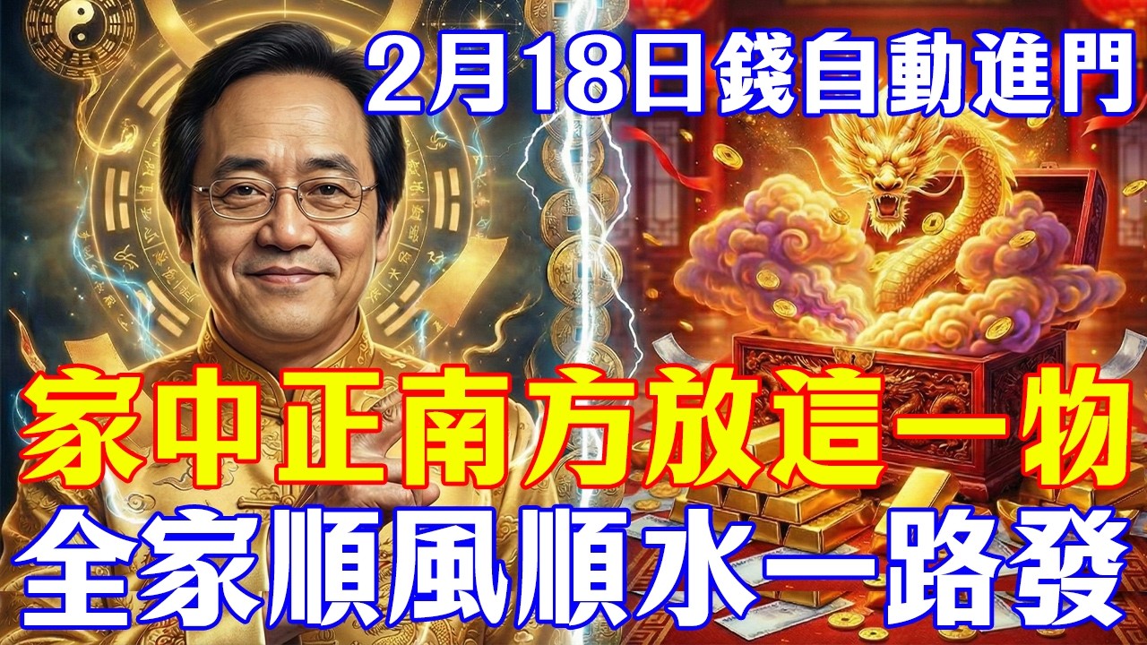 倪海廈預言：2月18日明堂閉日！正南方擺一物，讓債務燒成金山，翻身就看這一次！#倪海廈#2026預言#九紫離火運#臺灣國運#中醫養生#易經智慧#2026丙午年