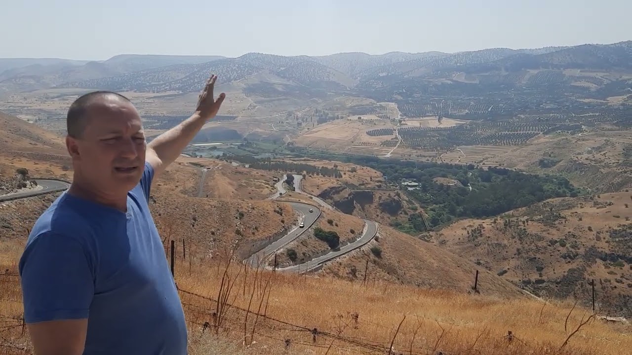 Golan Heights Showing the Yarmuk Valley with Simon and telling about the area, kinda. Unedited