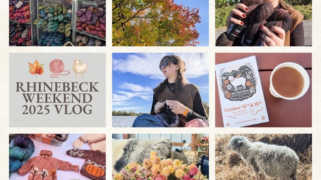 Rhinebeck 2025 Yarn Festivals Vlog - A Woolen Affair CAKEpalooza New York Sheep & Wool Yarn Shopping