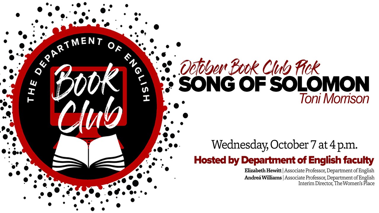 Virtual Book Club: Song of Solomon