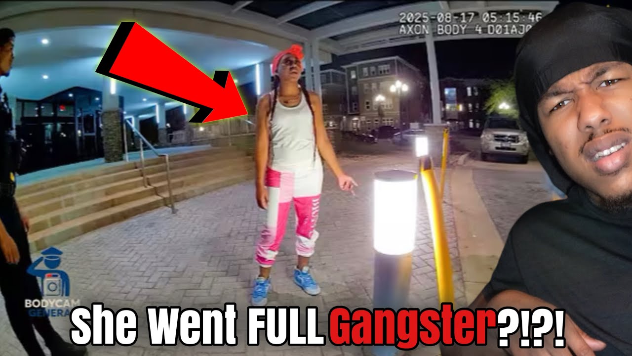 SHE’S A FEMALE YN!! 🥷😱 Wannabe Gangster Refuses to Leave Hotel… Then Loses It on Police