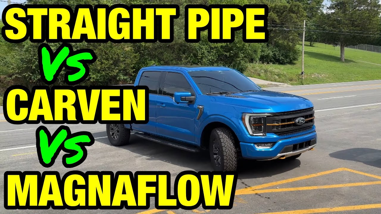 Ford F-150 3.5L Ecoboost: STRAIGHT PIPE против CARVEN против Magnaflow!