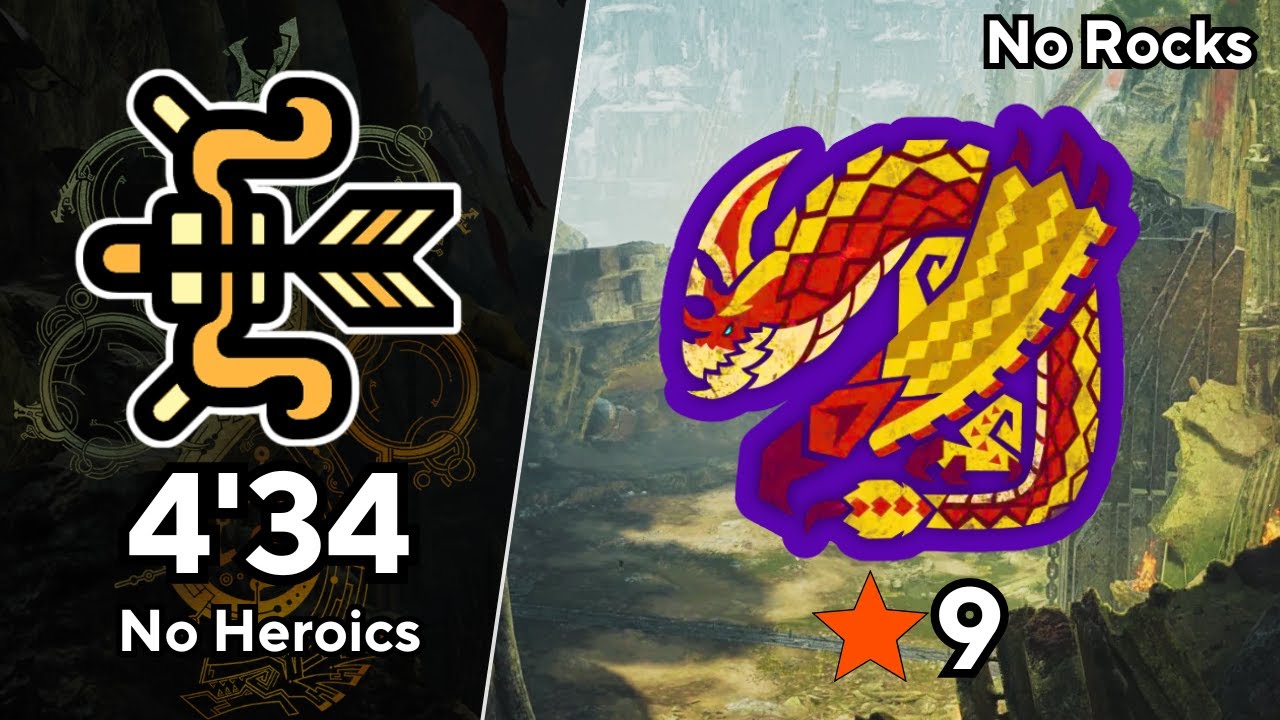 9-Star Tempered Seregios - Bow Solo 4'34 (No Heroics, No Rocks) | Monster Hunter Wilds