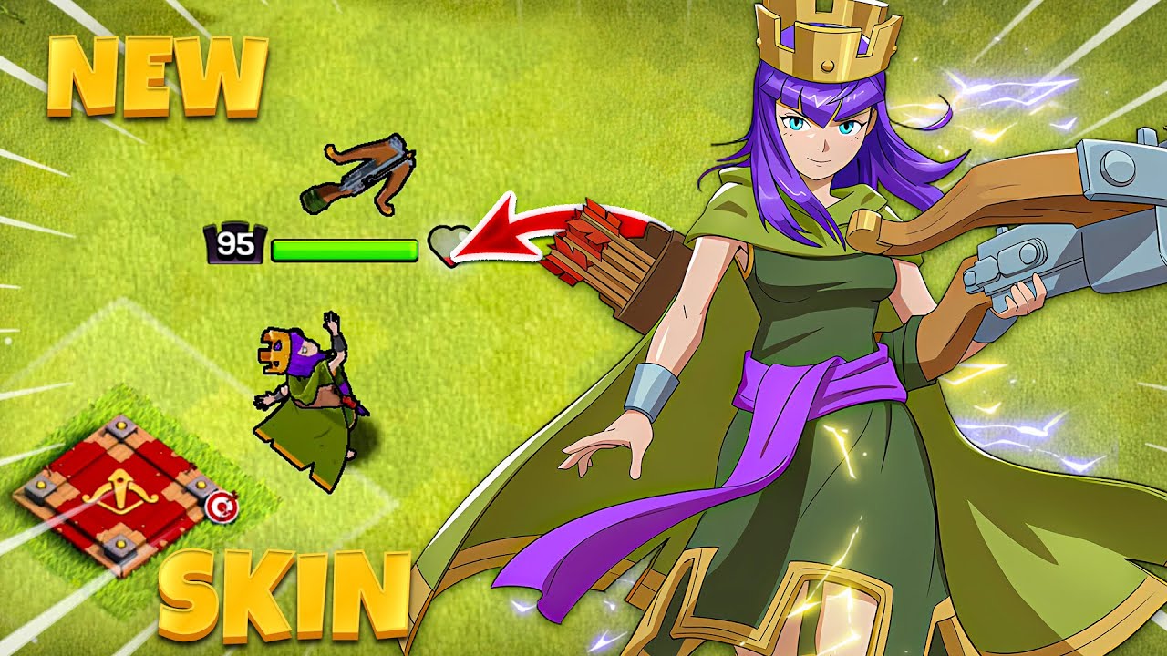 Anime Queen Skin Animation in Clash of Clans | Anime Queen Review