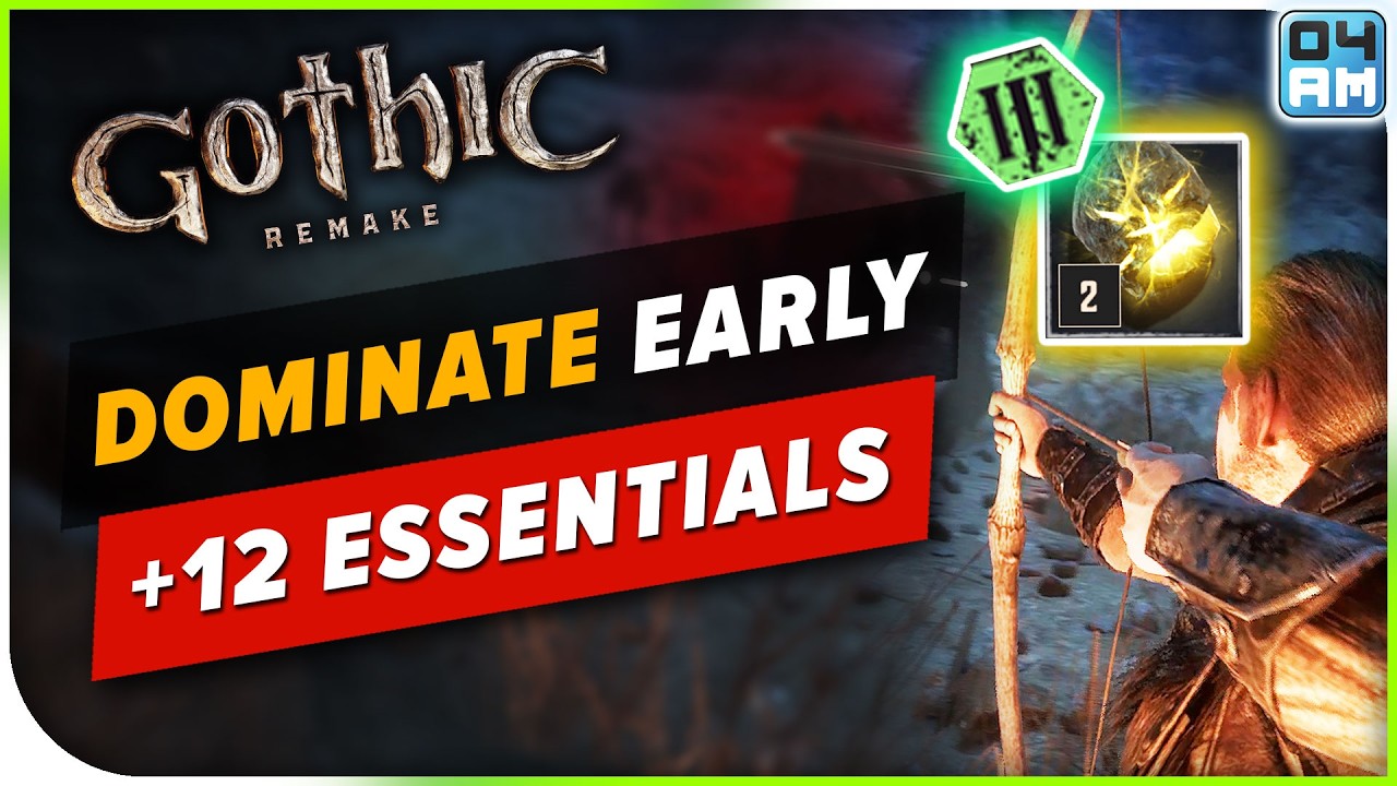 12 советов, как ДОМИНИРОВАТЬ на старте в Gothic 1 Remake! Легкие деньги, макс. урон и многое другое!