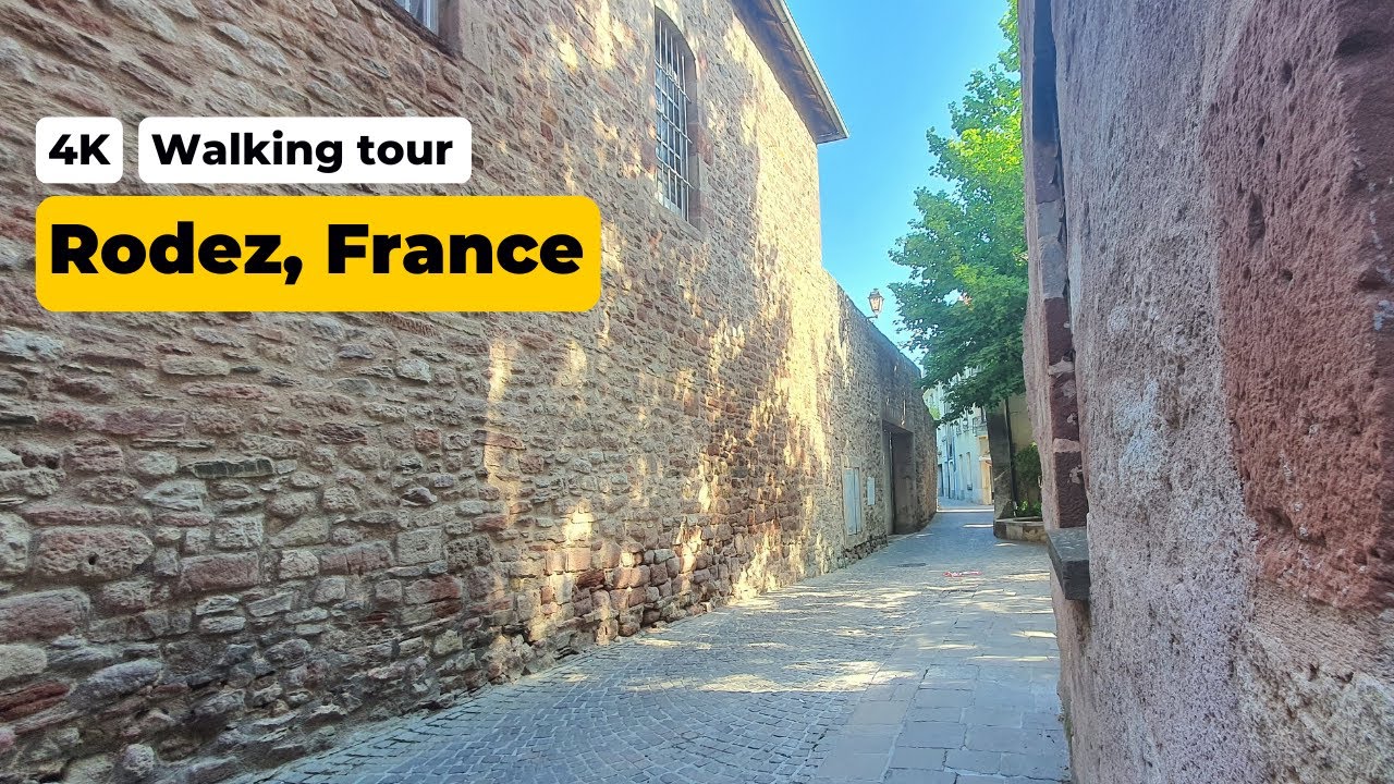 Medieval city in the south of France 🇫🇷 | Rodez 4K walking tour