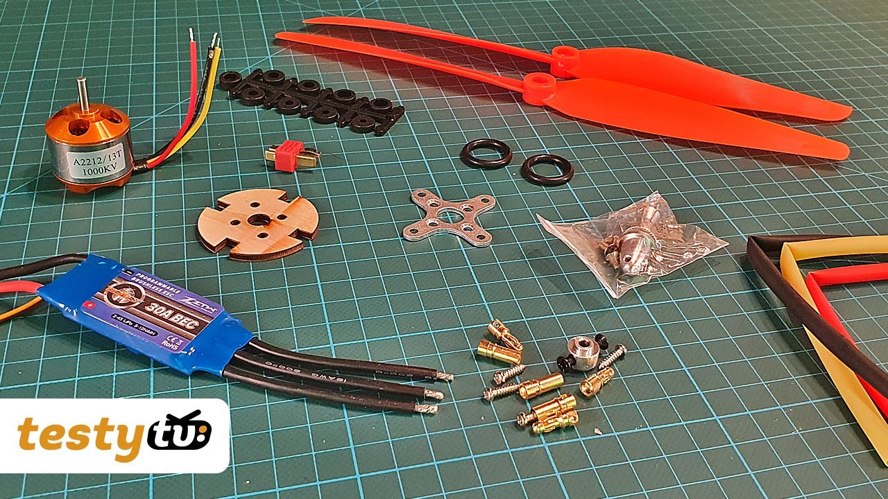 Modele RC: Zestaw do samolotu RC (silnik, ESC, śmigła)