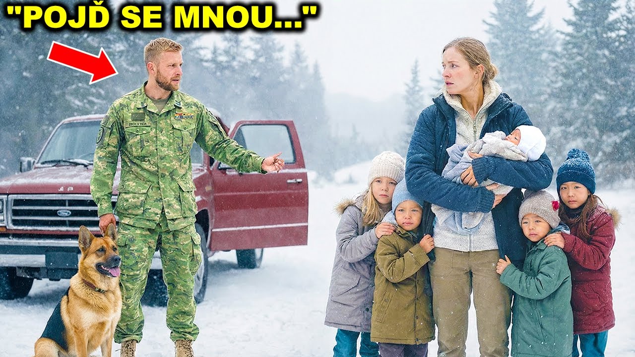 „Pojďte se mnou...,“ řekl bývalý voják — když viděl vdovu s dětmi samotné v bouři