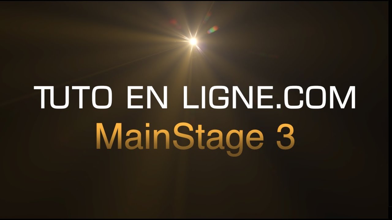 Formation MainStage, tuto MainStage