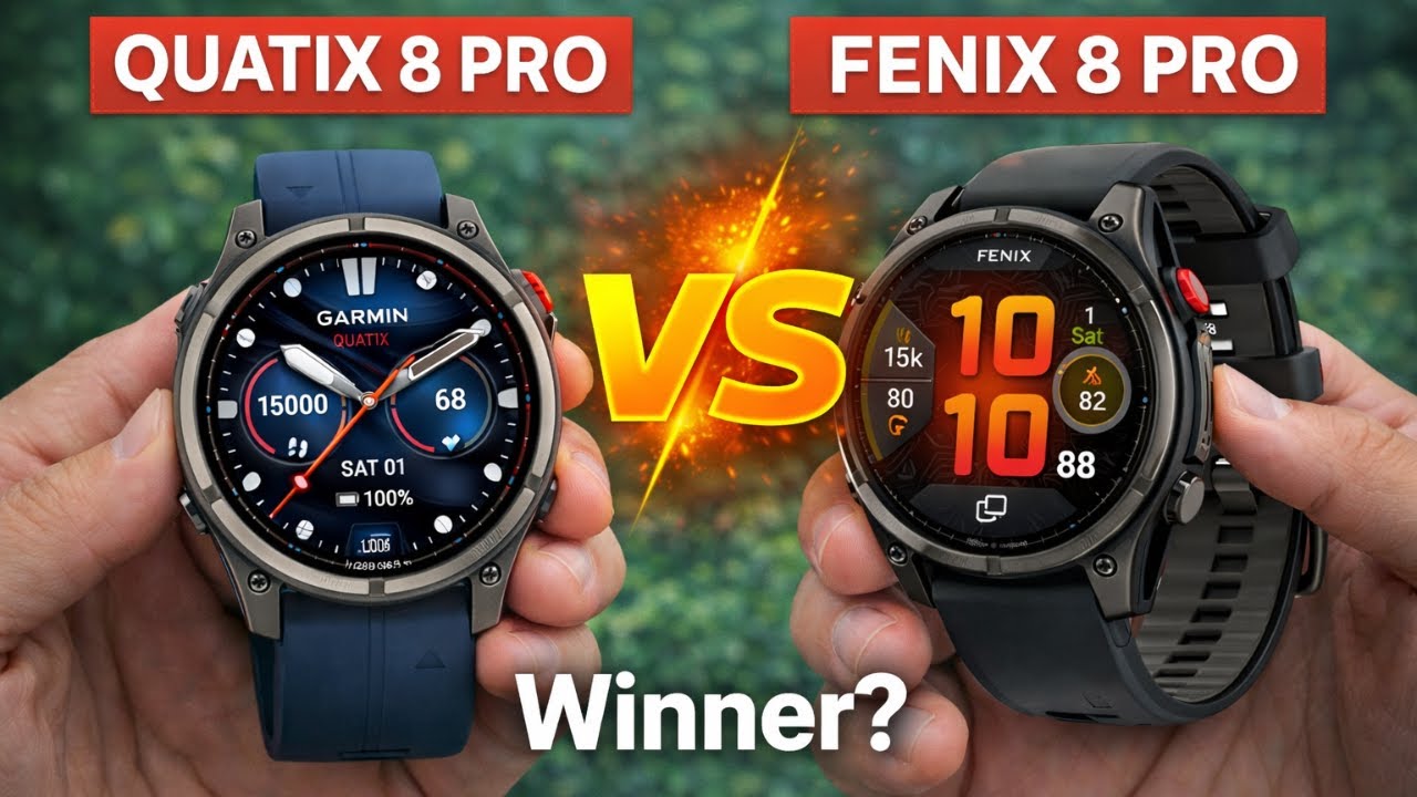 Garmin Fenix ​​8 Pro против Garmin Quatix 8 Pro
