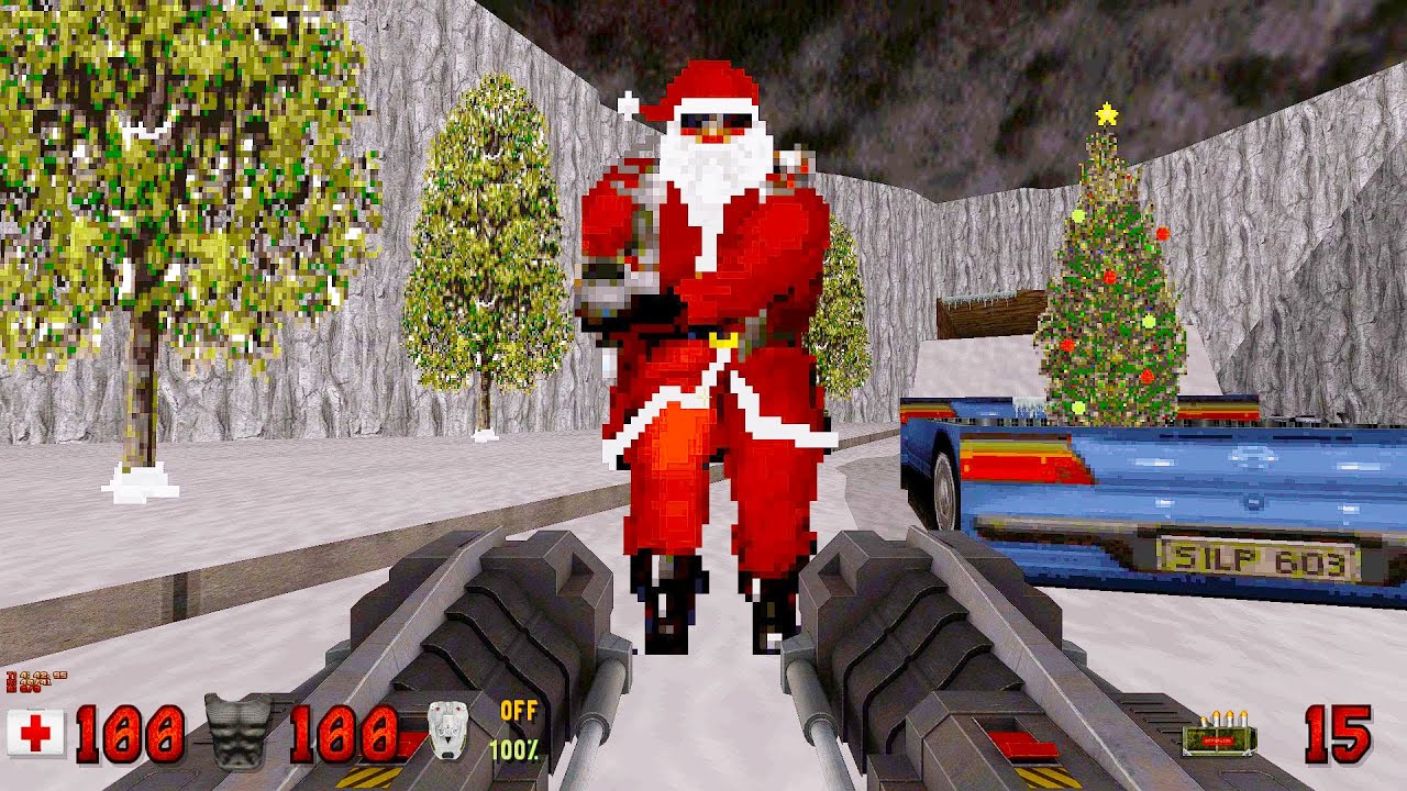 Duke Nukem 3D: Nuclear Winter Last Level, Santa Claus Final Boss Fight and Ending