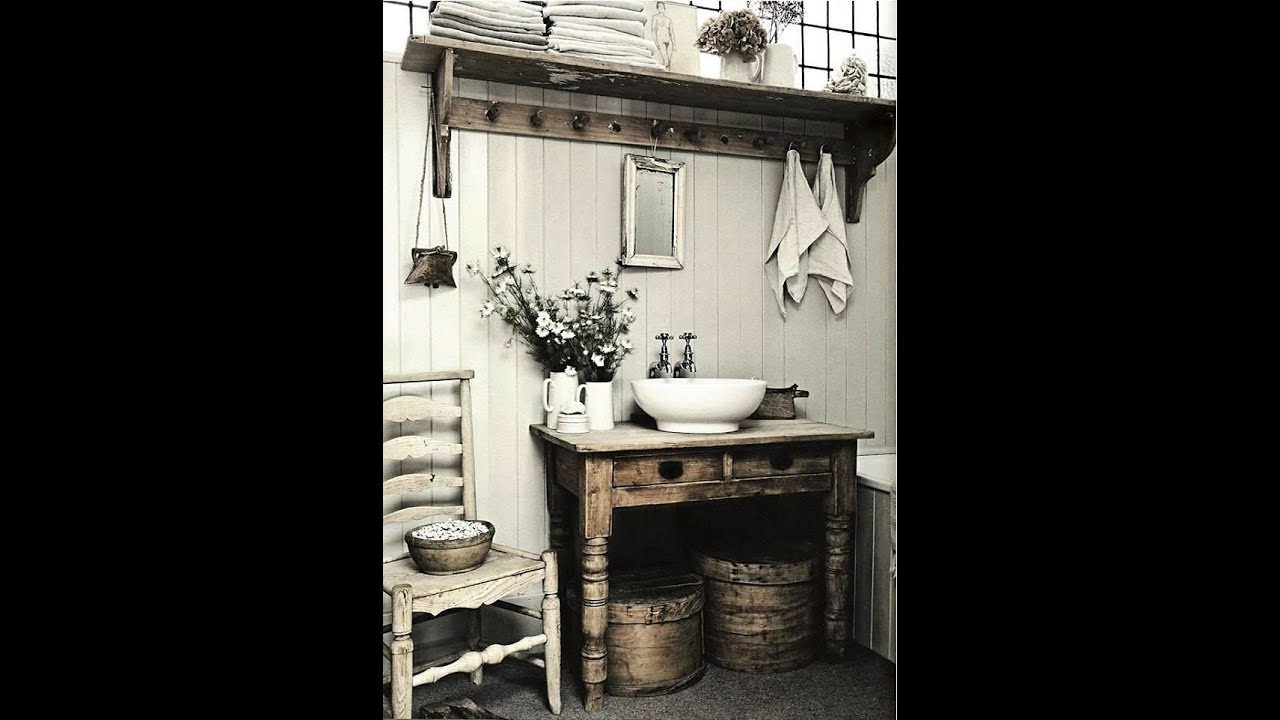 Rustic French Country style Bathroom Ideas.