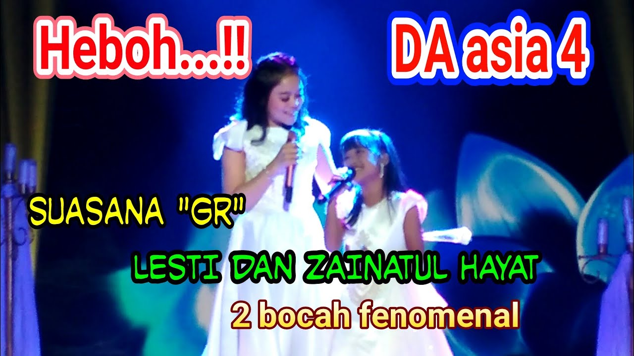 KEHEBOHAN  duet LESTI DAN ZAINATUL HAYAT(ina) .. DI saat rehearsel(GR)..