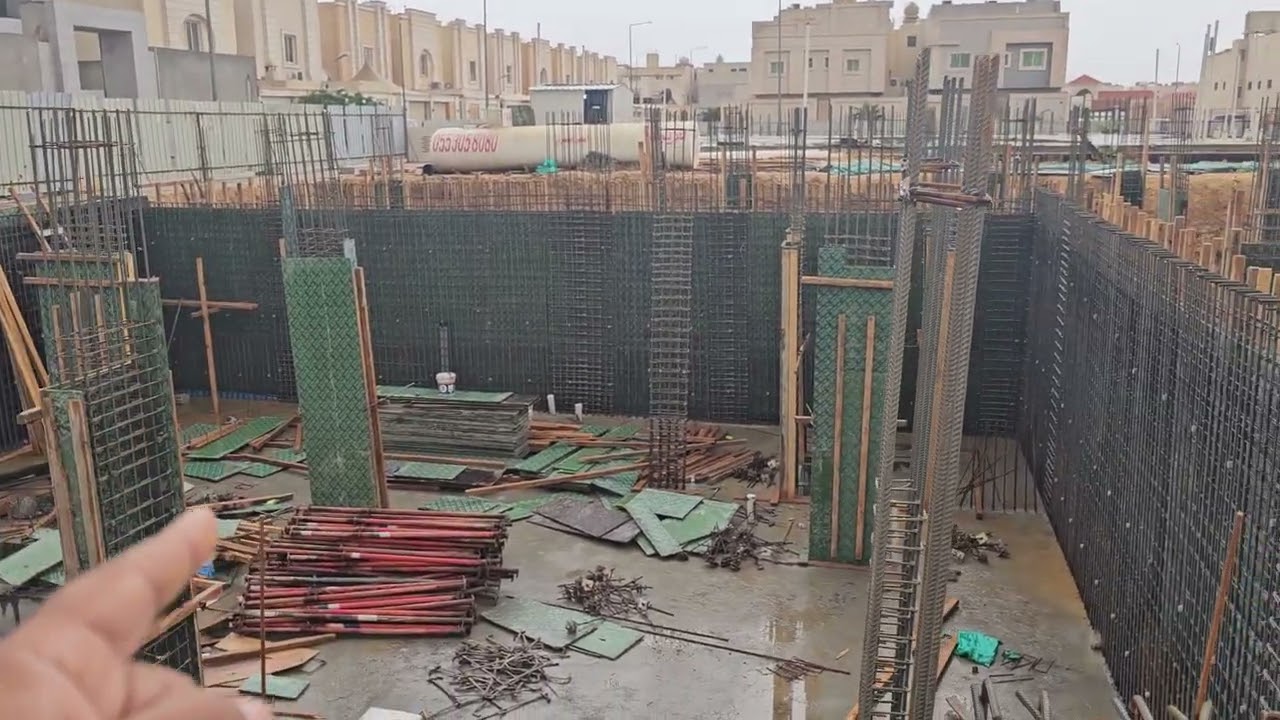 خطوات عمل القبو والقواعد المجاورة له مع فضفضة خاصة