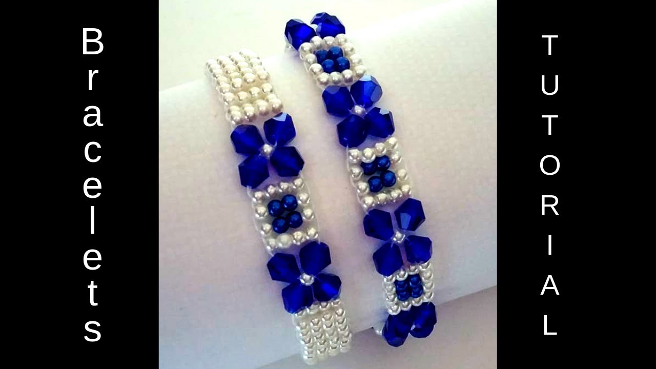 Very easy pattern for DIY bracelets. Beaded bracelets tutorial