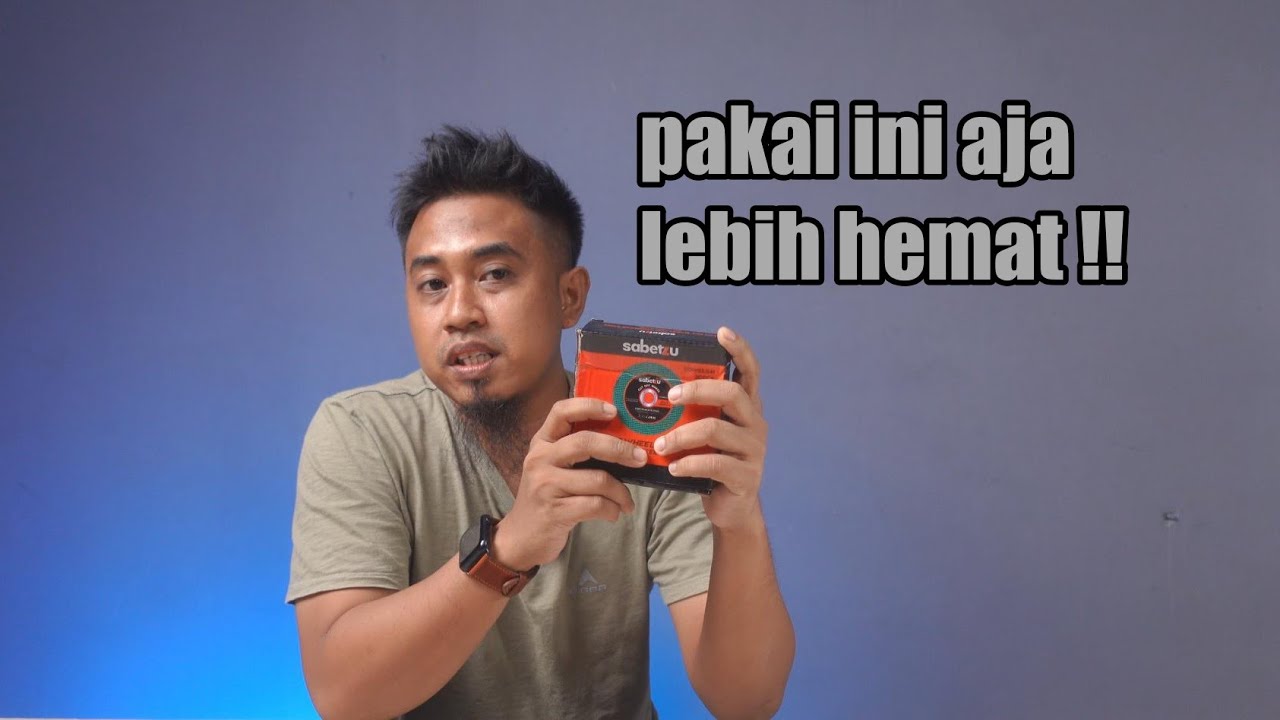 lebih bagus daripada WD dan TAIYO??!! - SABETZU CUTING WHEEL MATA POTONG BESI STAINLESS STEEL 4