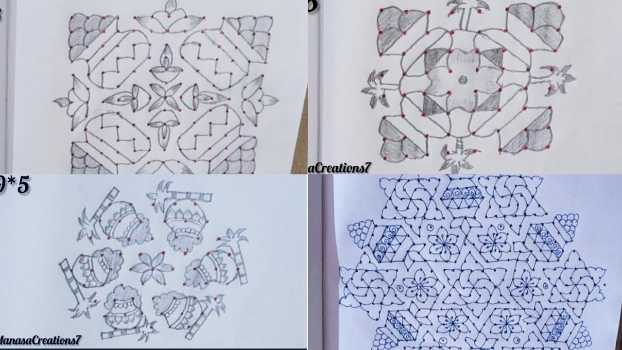 Easy Sankranthi muggulu 2026/Sankranthi rangolis/Festival rangoli/Bhoghi muggulu/Pongal rangoli 