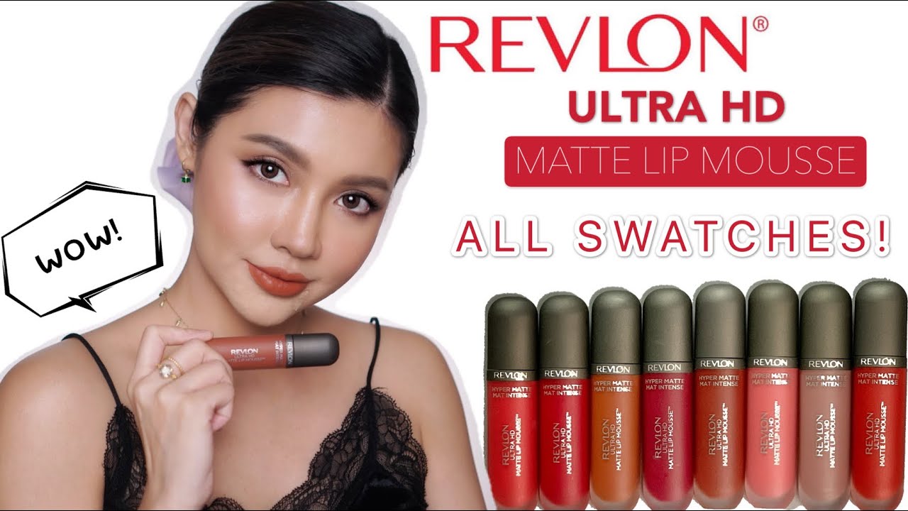 REVLON ULTRA HD MATTE LIP MOUSSE FULL SWATCHES & REVIEW BAHASA INDONESIA !