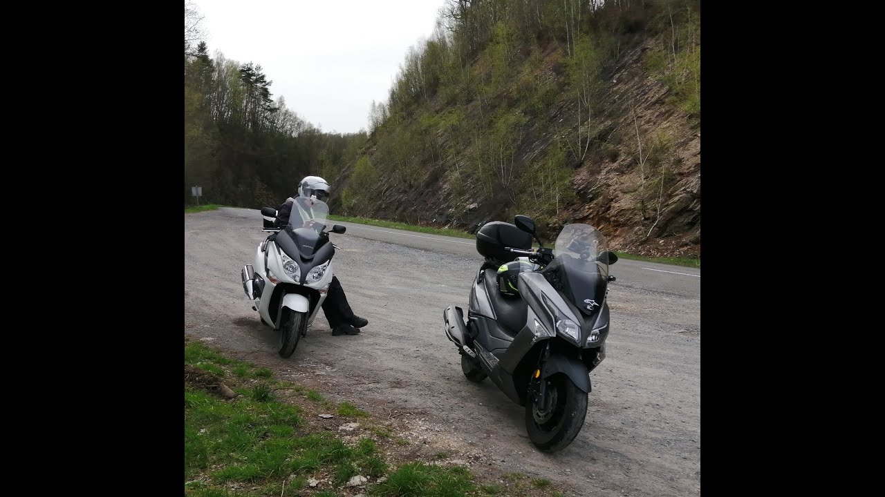 Honda SW T400 et Kymco X Town 300 en balade