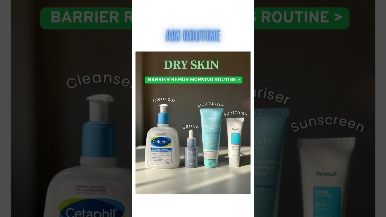 Whats your AM routine? Share in comments! &hearts;️#skincareroutine #viralshorts #amroutine #dryskinroutine
