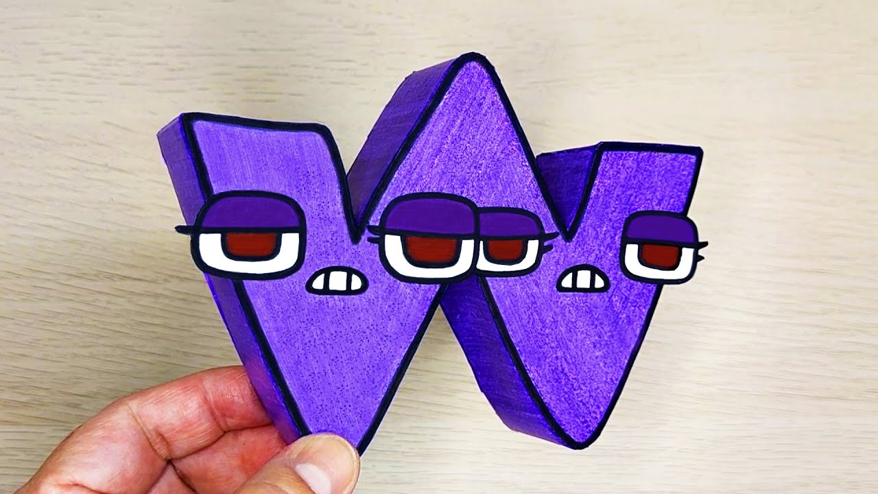 Cool Craft | Paper Alphabet Lore W