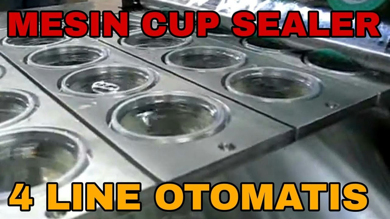 Mesin Cup Sealer 4 Line Full Otomatis