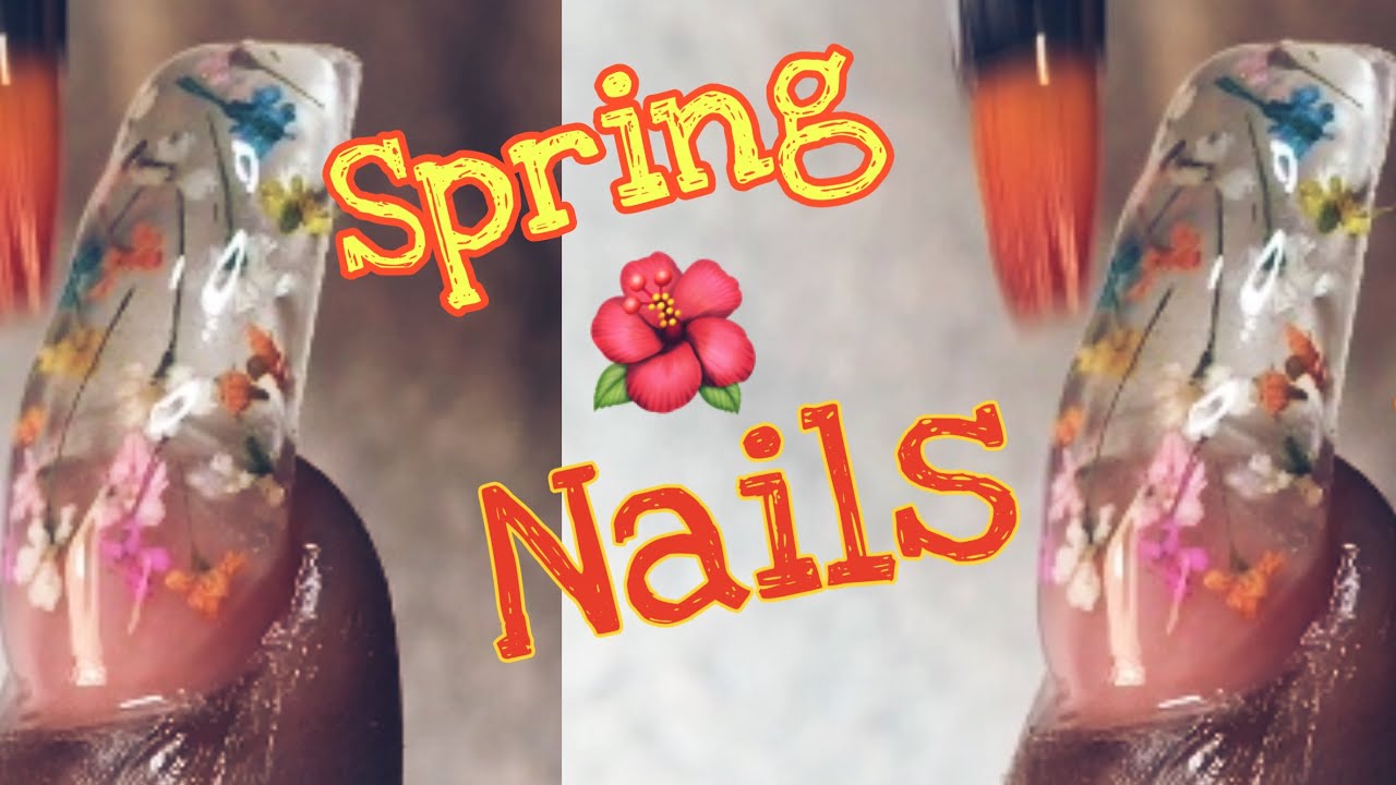 MODELONES Polygel Nail tutorial|Spring Nails| How to Encapsulate Real Flowers | Polygel Nails