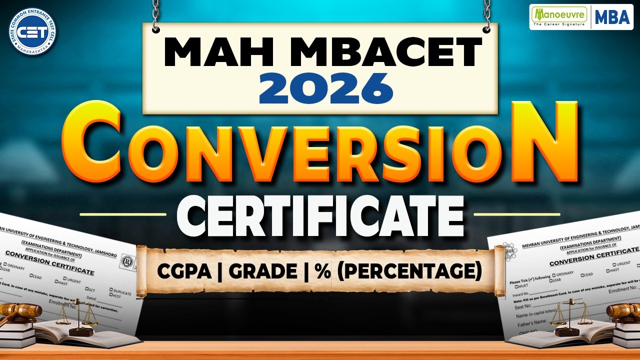 Сертификат о пересчете баллов MAH MBA CET 2026 | Перевод CGPA в проценты, конвертация оценок и пр...