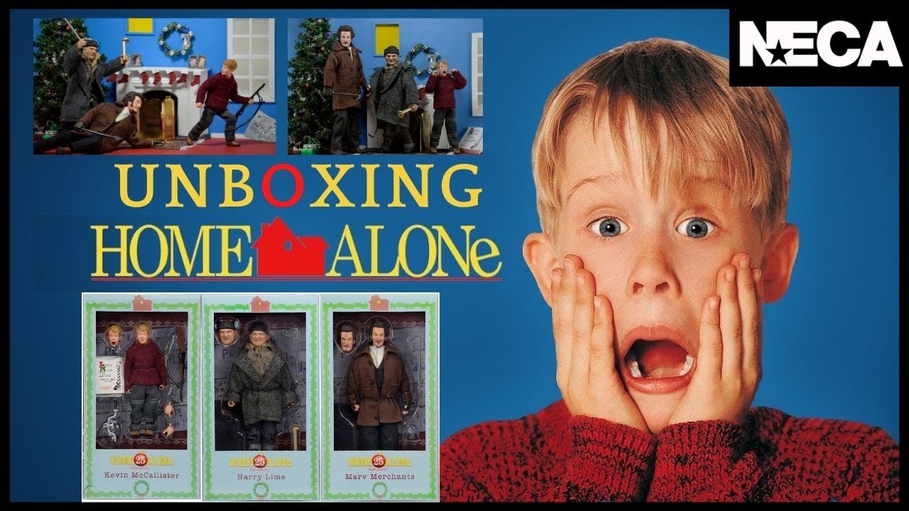 UNBOXING HOME ALONE NECA RETRO CLOTH(SOLO EN CASA)KEVIN MCCALLISTER-HARRY LIME-MARV MERCHANTS REVIEW