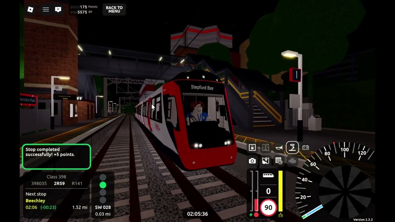 SCR -Driving a Class 398 from Willowfield to Stepford Bay