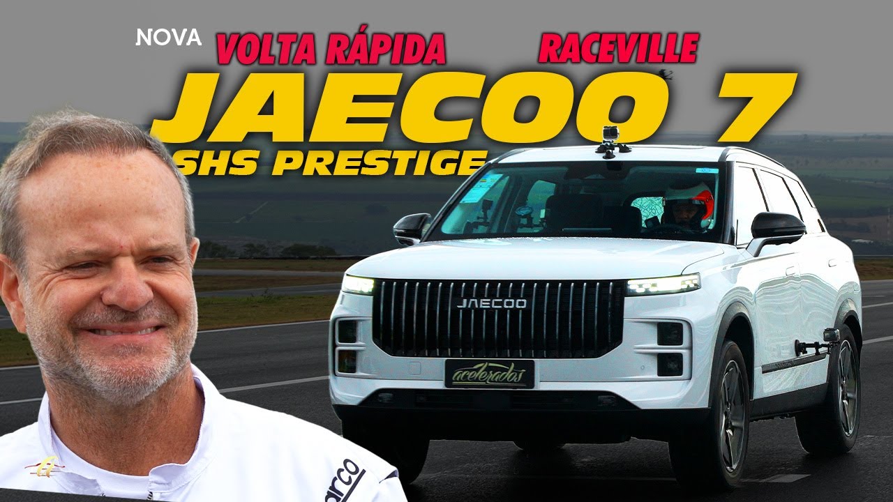 JAECOO 7 NA VOLTA RÁPIDA DO RACEVILLE! Rubinho ACELERA o SUV de 339 cv no novo traçado do Acelerados